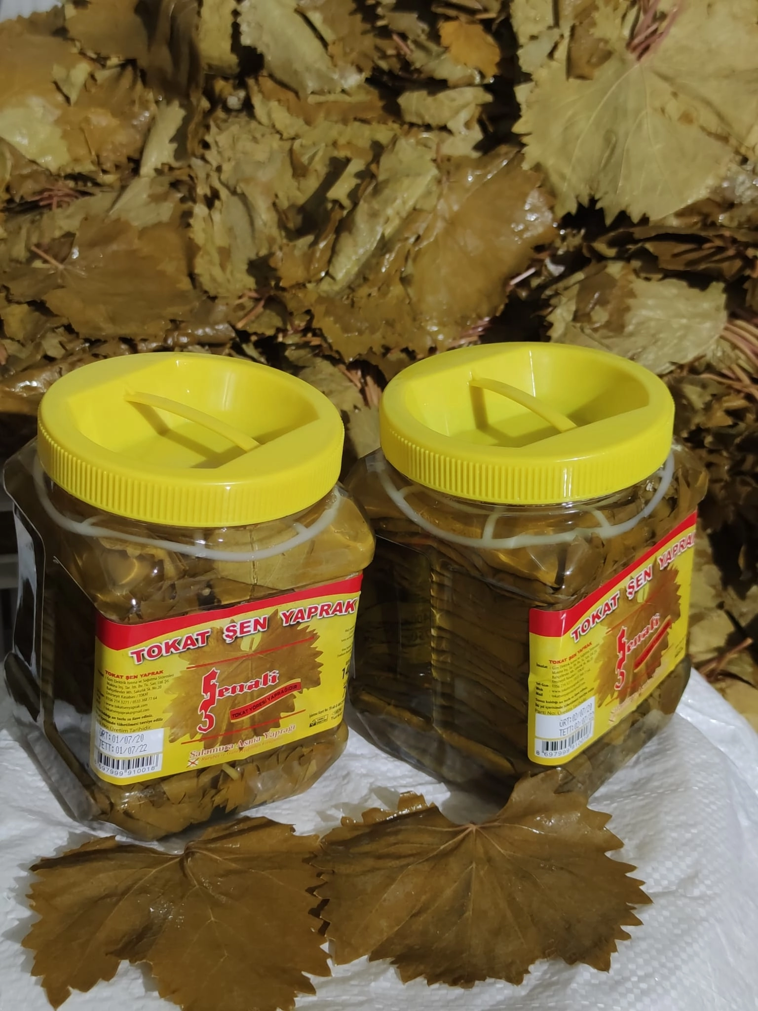 1 koli Brüt 1400 gr Pet Bidonda Tokat Salamura Yaprak