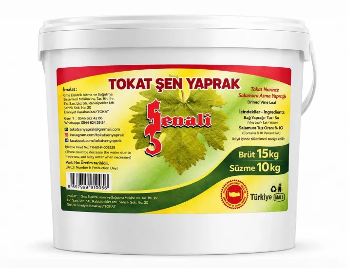 Tokat Salamura Asma Yaprak 15 kg kovada