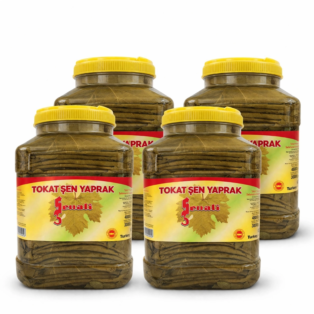 1 koli Brüt 4800 gr Pet Bidonda Tokat Salamura Yaprak