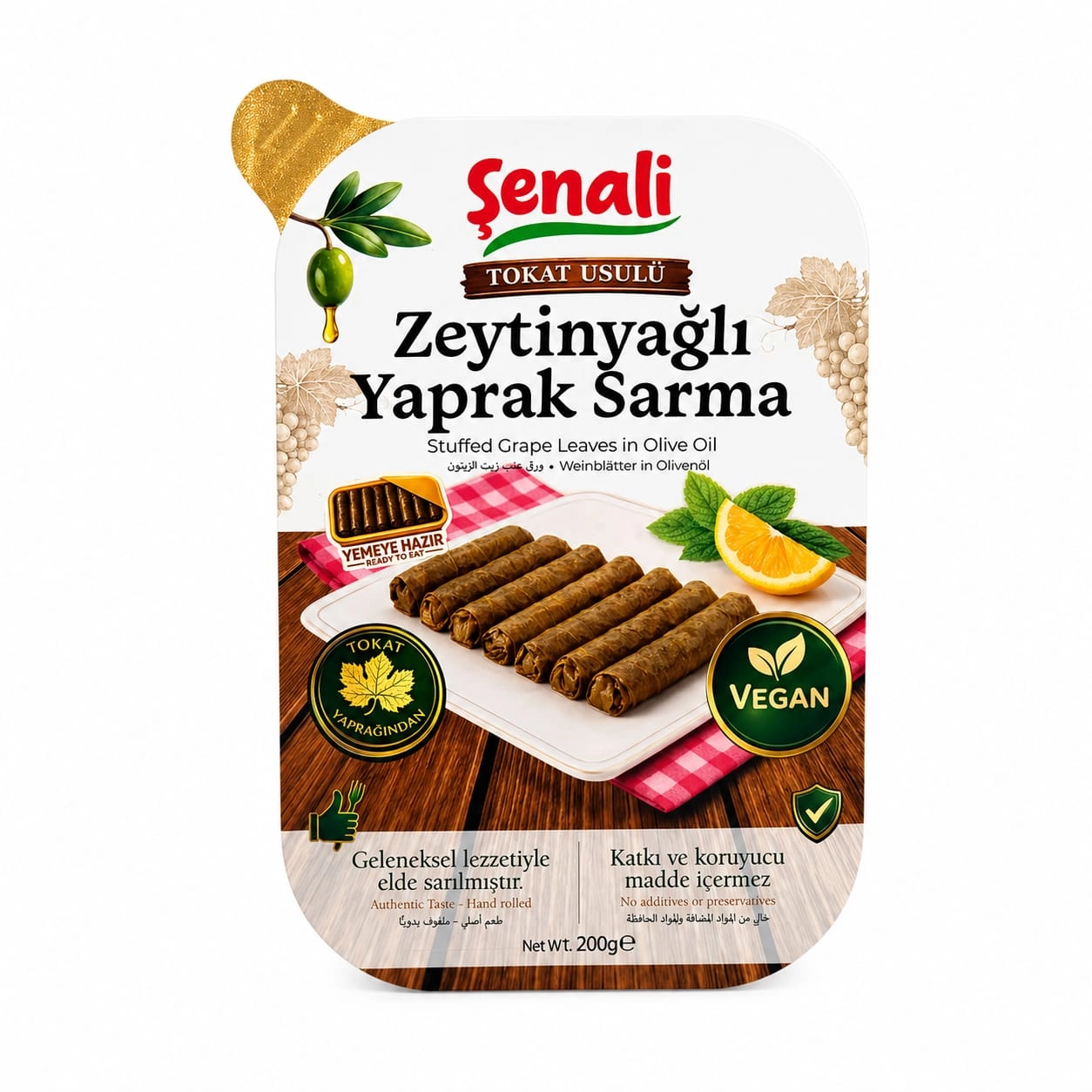 Şenali Zeytinyağlı Hazır Yaprak Sarma 200 gr