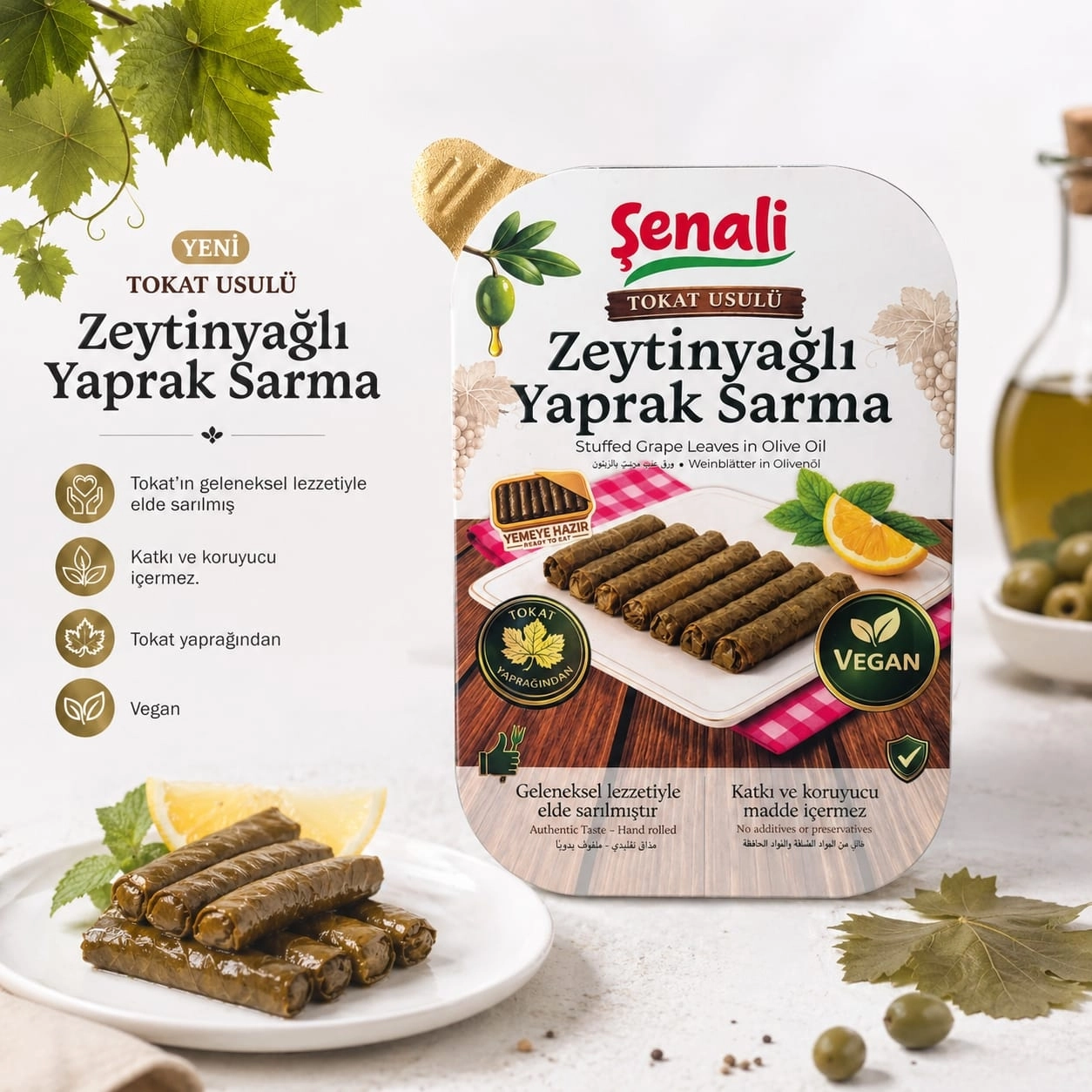 Şenali Zeytinyağlı Hazır Yaprak Sarma 200 gr