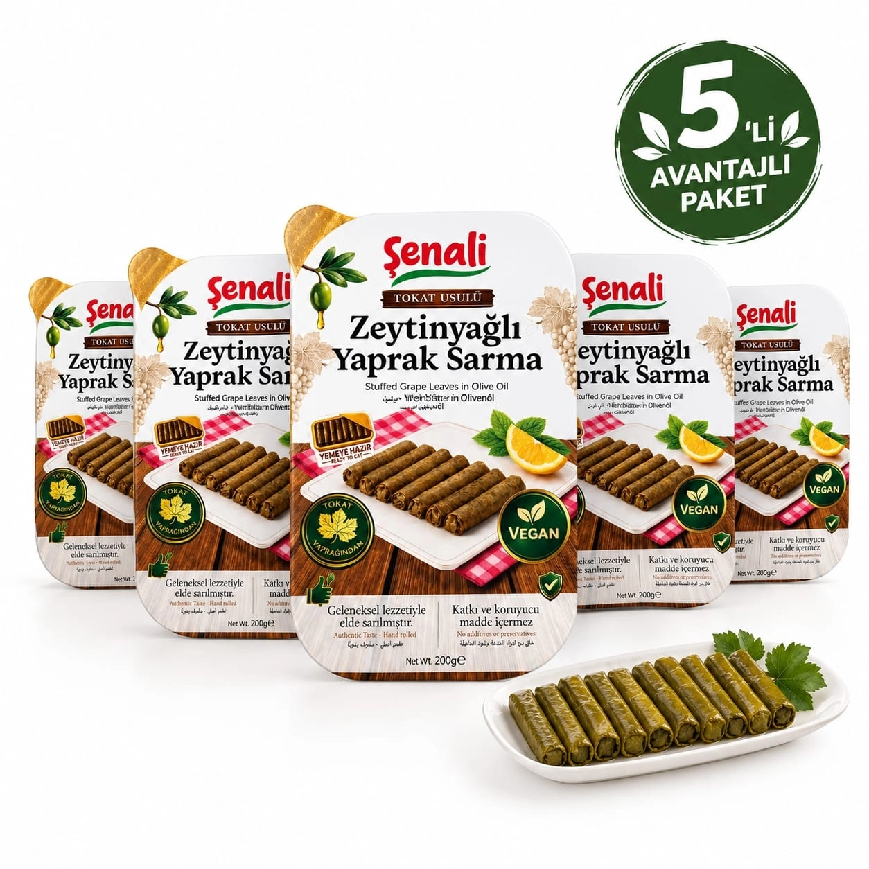 Şenali Zeytinyağlı Hazır Yaprak Sarma 200 gr